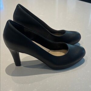 Clarks Classic Black Heels